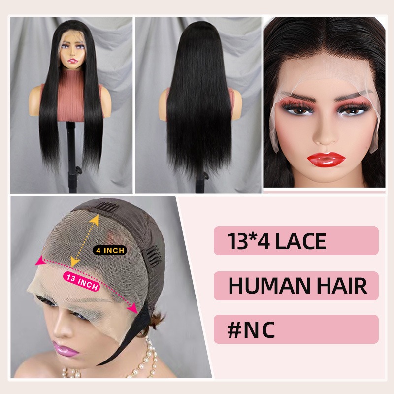 Step into a world of personified elegance with our 13x4 front lace wig, showcasing luxuriously long human hair for a sophisticated and refined appearance